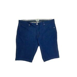 Paulo Solari Modern Fit‎ Men's size 42x10 Dark Wash Blue Denim Jean Shorts